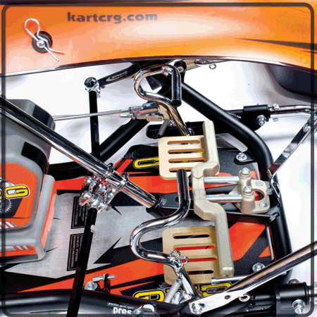 back control kit for pedals CRG Mini Kart ''BLACK MIRROR