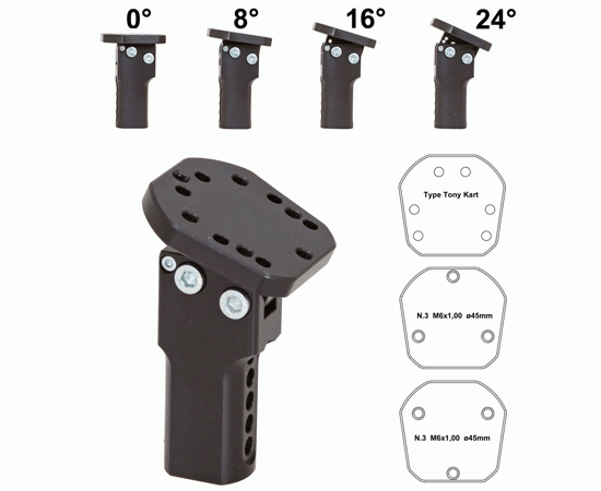 Bild 2 - adjustable hub for steering wheel BOSS  long type  colour: black