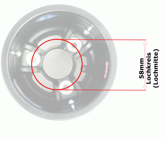 Bild 2 - wheel Magnesium  AMV  130mm   model: OXITECH 3F