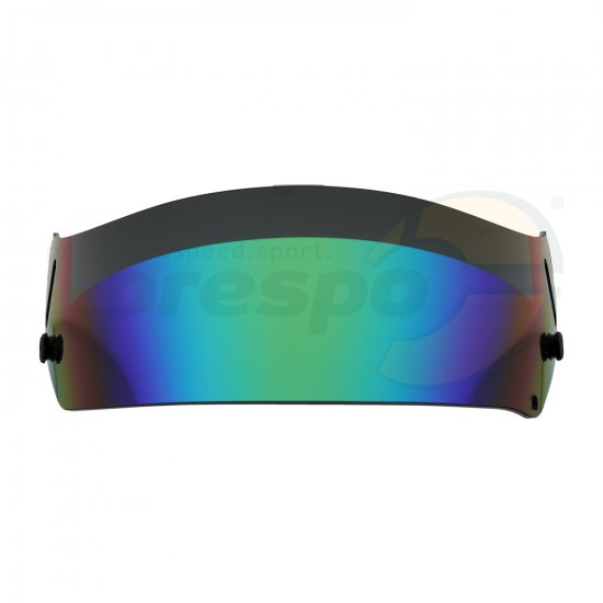 Bild 2 - visor for  helmet ARAI      type: serie-6    green mirror effect
