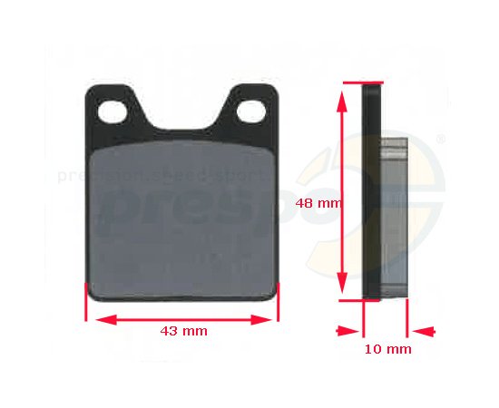 Bild 2 - set of brake pad     Sinter          type: EL-ZET  rear      