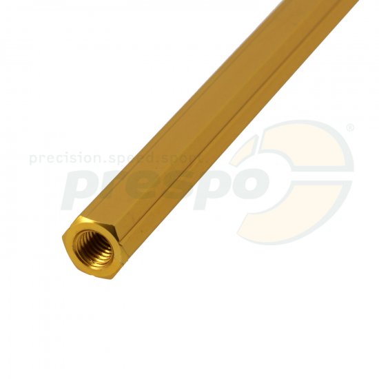 Bild 2 - tie rod hexagonal  M 8   gold anodized