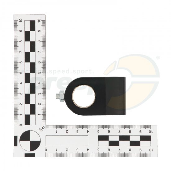 Bild 3 - steering column support aluminium  with bearing  black colour