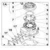 cylinder and piston IAME S125