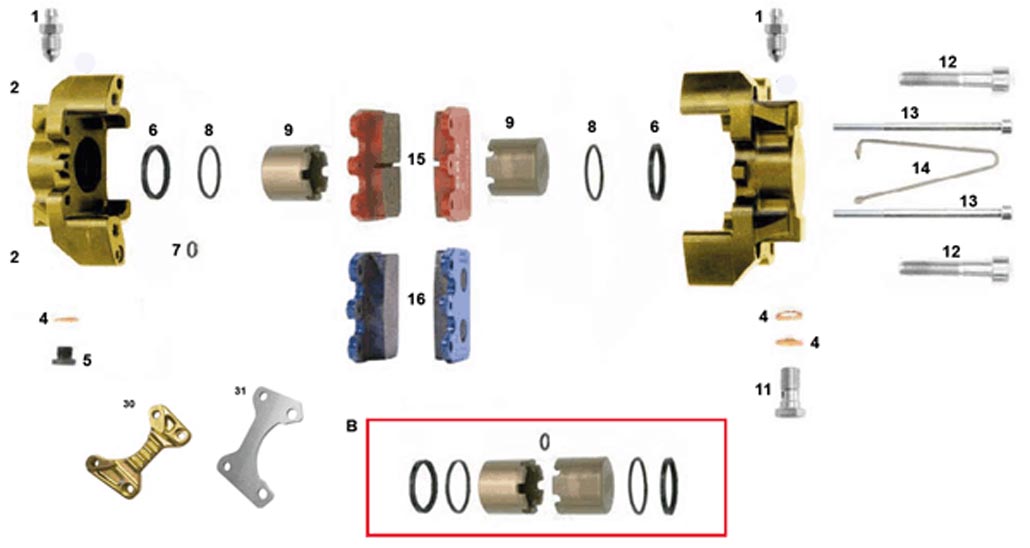 brake systems brake systems CRG,brake caliper CRG,brake caliper V09 and V11 rear