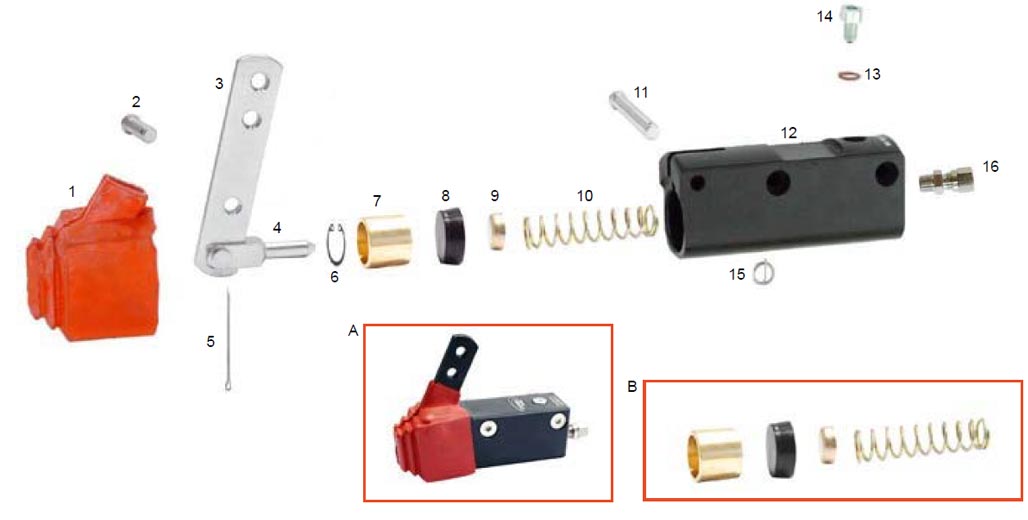 CRG Brake Master Cylinder VEN08 Prespo Karting