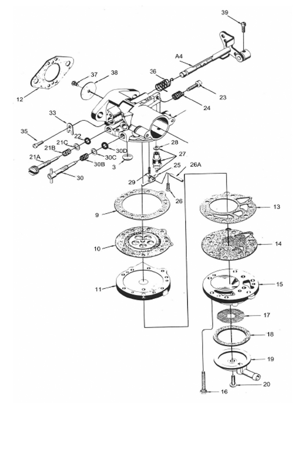 engine accessories carburettor,Tillotson