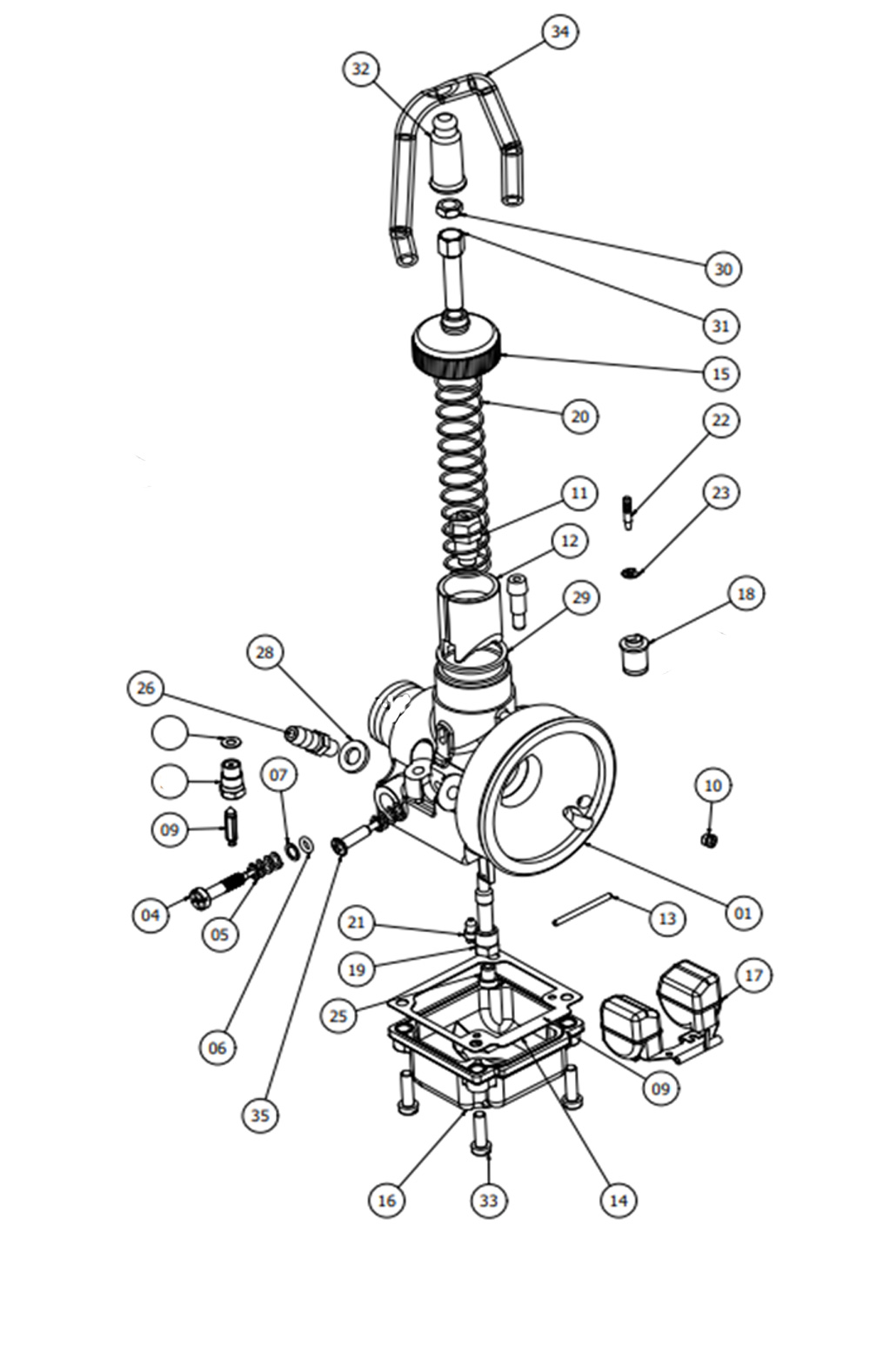 engine accessories carburettor,carburetor Tillotson FM18-1A