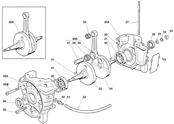 engines IAME spare parts IAME Gazelle,crankcase IAME Gazelle