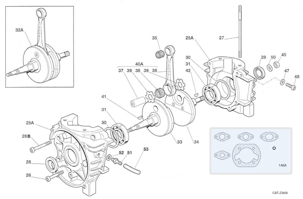 engines IAME spare parts IAME Mini-Swift,crank case IAME Mini-Swift