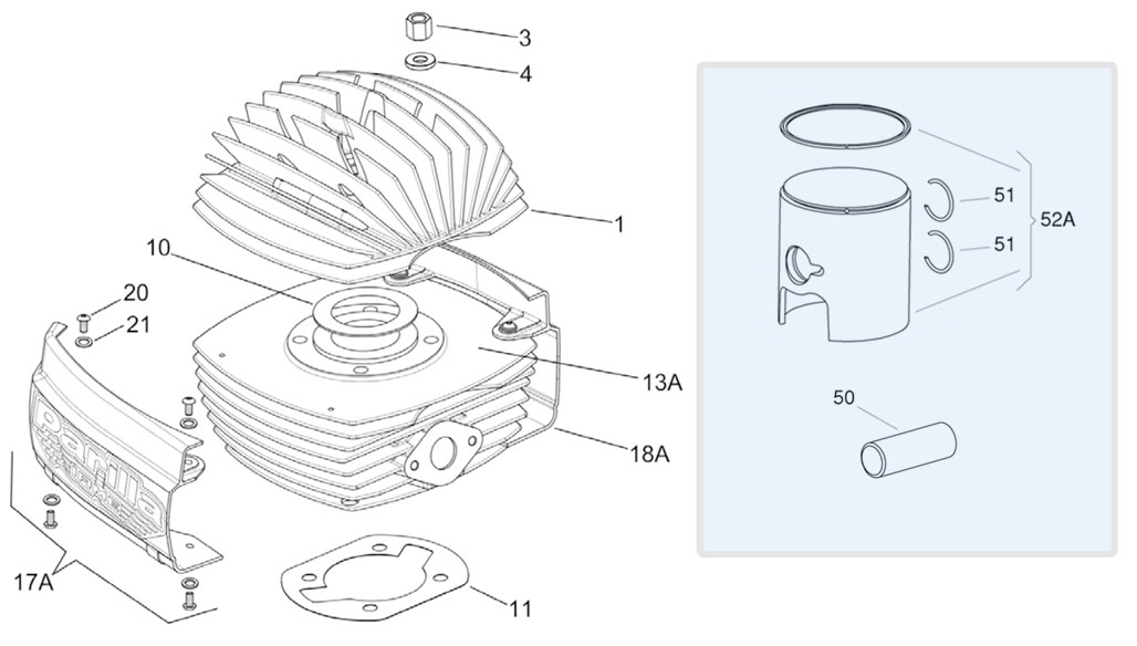 engines IAME spare parts IAME Mini-Swift,cylinder and piston IAME Mini-Swift