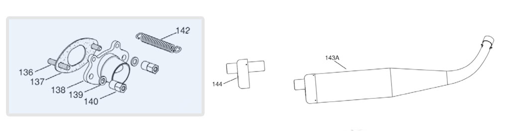 engines IAME spare parts IAME Mini-Swift,exhaust IAME Mini-Swift