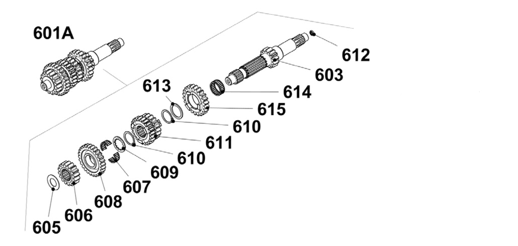 engines IAME spare parts IAME SCREAMER III,Primary shaft IAME Screamer III