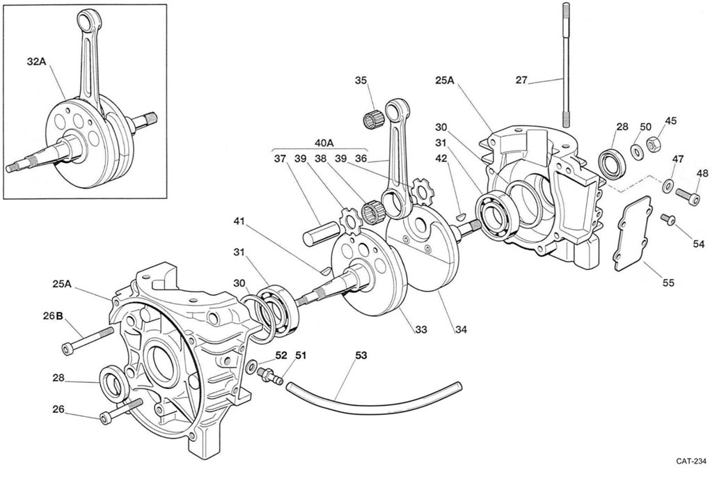 engines IAME spare parts IAME Water Swift,crankcase IAME Water Swift