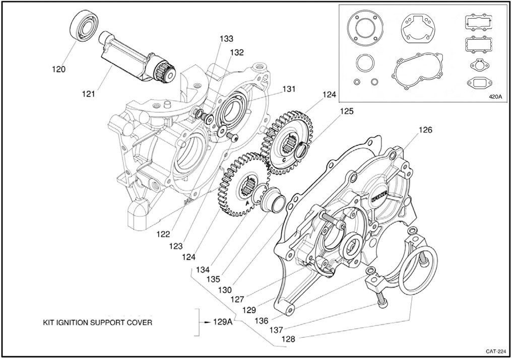 engines IAME spare parts IAME X 30,balance shaft