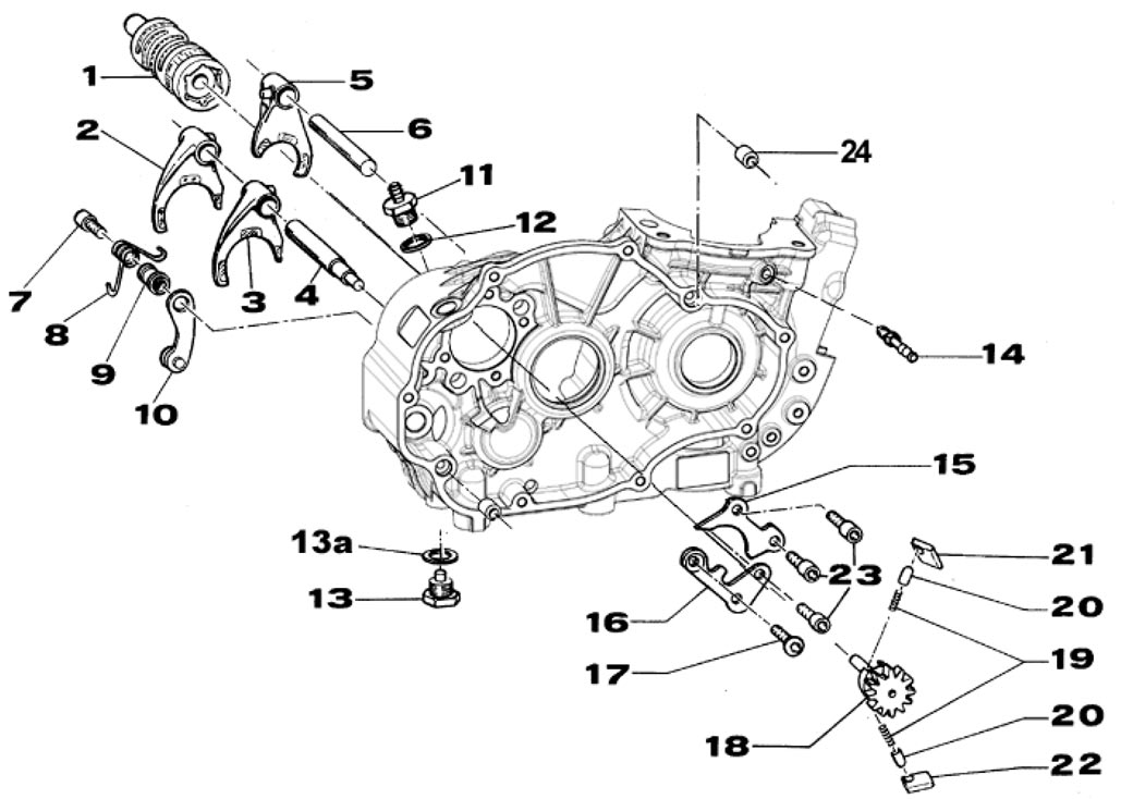 engines TM spare parts KZ 10B,shifting group KZ 10B
