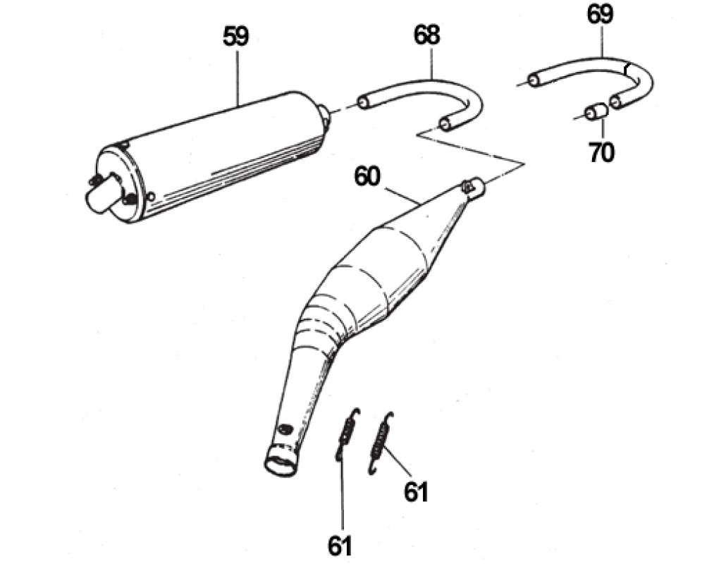 engines TM spare parts KZ 10 C,exhaust KZ 10 C