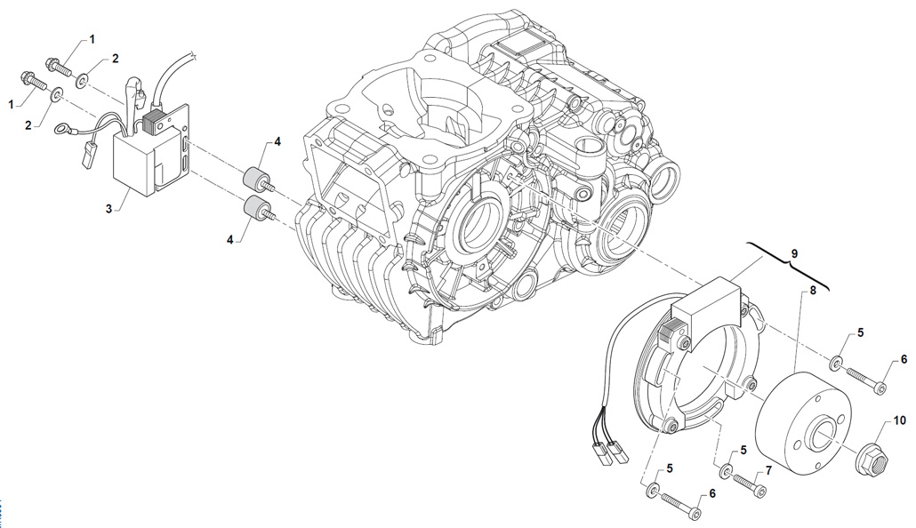 engines TM spare parts KZ R2,ignition KZ R2