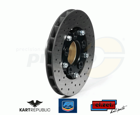 Bild 1 - brake disc rear  KR/FA-KART  model: EL-ZET  COMPLETE