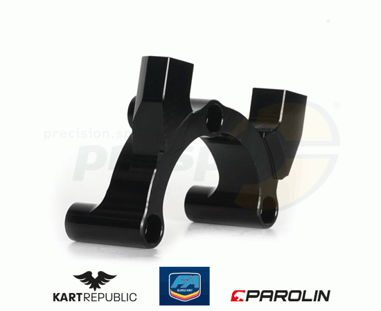 Bild 1 - mounting plate for brake caliper rear ''KZ''  KR/FA-KART  model: PAROLIN