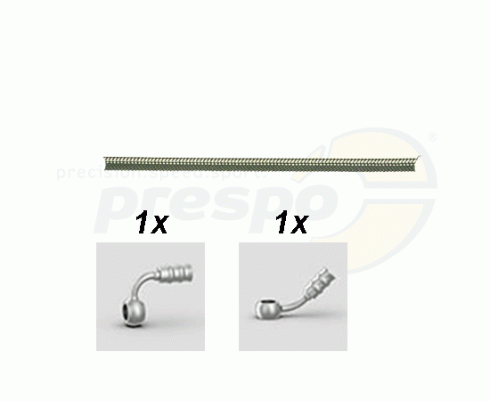 Bild 1 - stainless brake pipe with connecting for hole screws  length: 72cm