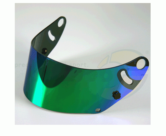 Bild 1 - visor for  helmet ARAI      type: CK-6     green mirror effect