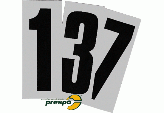 Bild 1 - black adhesive number (transparent background)