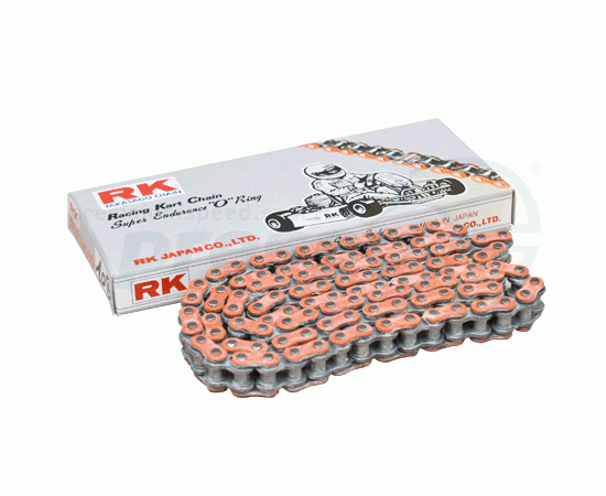 Bild 1 - chain RK 219KR o-ring D/D   098 links  orange colour