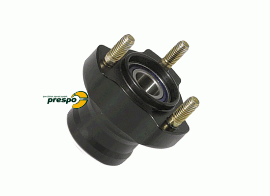 Bild 1 - front wheel hub aluminium 50mm   17mm  black anodized