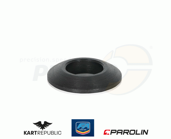 Bild 1 - stub axle spacer  curved  M10    KR/FA-KART