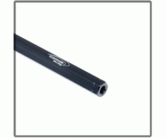 Bild 1 - tie rod CRG hexagonal M 8 black anodized