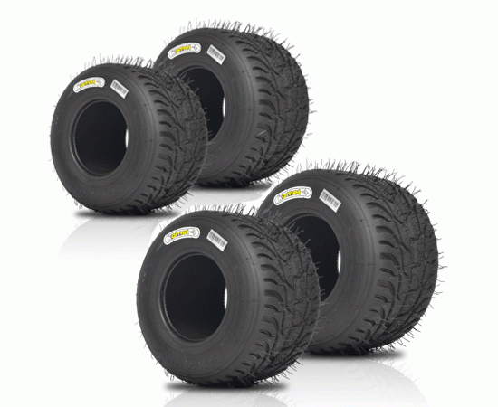 Bild 1 - set of tires  Komet KD1-W   (WET-MINI)  dimension: 4.00/5.00-5