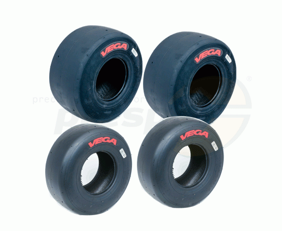 Bild 1 - -set of tires  Vega    M1 ''CIK-Mini''    Dimension: 4.00/5.00-5