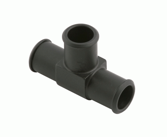 Bild 1 - T-connect for thermostatic valve  black anodized