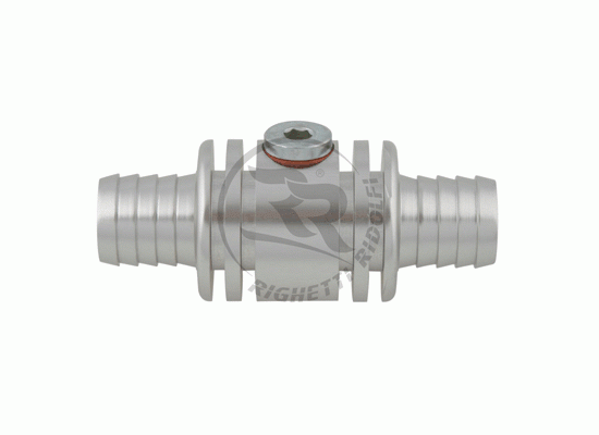 Bild 1 - connect for water temperature probe  silver anodized