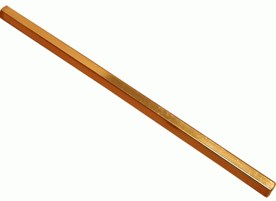 Bild 1 - aluminium gear tie rod  gold anodized  length: 495mm