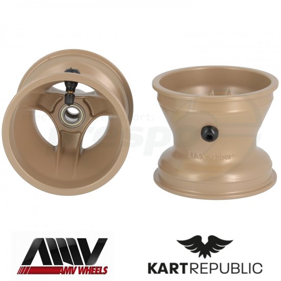 Bild 1 - wheel magnesium front  KR  112mm  model: MG-BRONZE   with bearing 6903zz