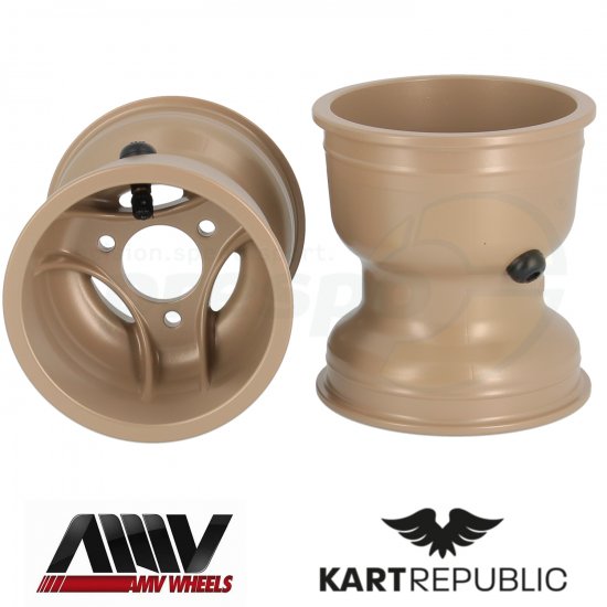 Bild 1 - wheel magnesium rear KR  145mm  model: MG-BRONZE   wheel base: 58mm