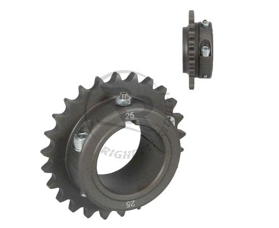 Bild 1 - sprocket aluminium-ergal RR-HQ   type 428   50 mm   teeth: 25