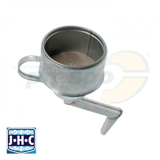 Bild 1 - funnel in metal with water absorber and sieve