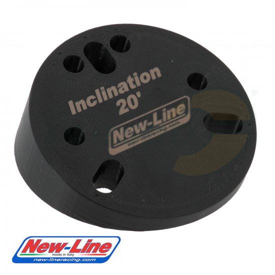 Bild 1 - plate for hub steering wheel NEW-LINE    angled 20  