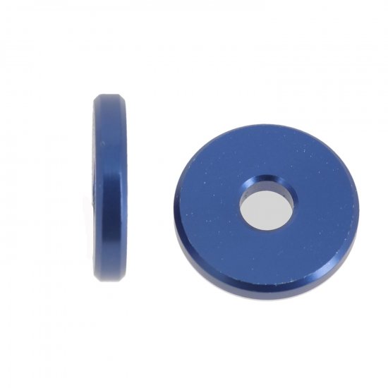 Bild 1 - aluminium washer : 30mm  thickness: 5mm   blue anodized