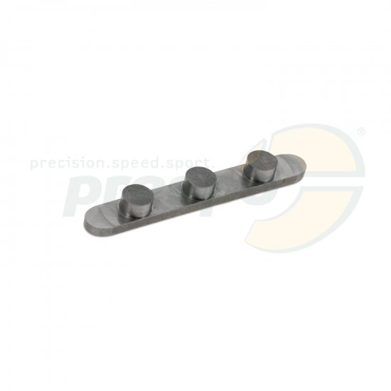 Bild 1 - key with 3 pegs  wheel-base: 34mm  H. 3,0mm   -pegs 7,4mm