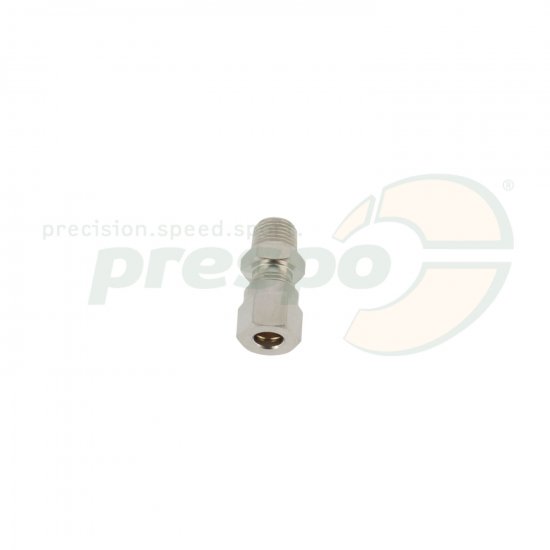 Bild 1 - straight connection for brake pipe covered with inox