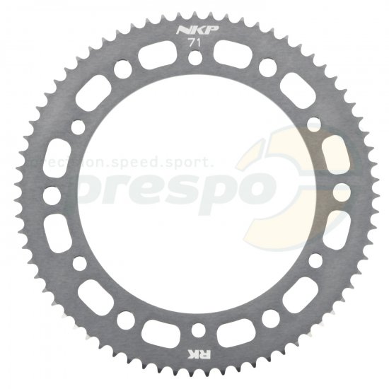 Bild 1 - sprocket aluminium HQ   type 219    teeth: 71      silver anodized