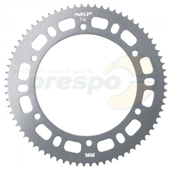 Bild 1 - sprocket aluminium HQ   type 219    teeth: 74      silver anodized