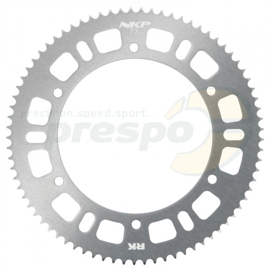 Bild 1 - sprocket aluminium HQ   type 219   teeth: 77       silver anodized