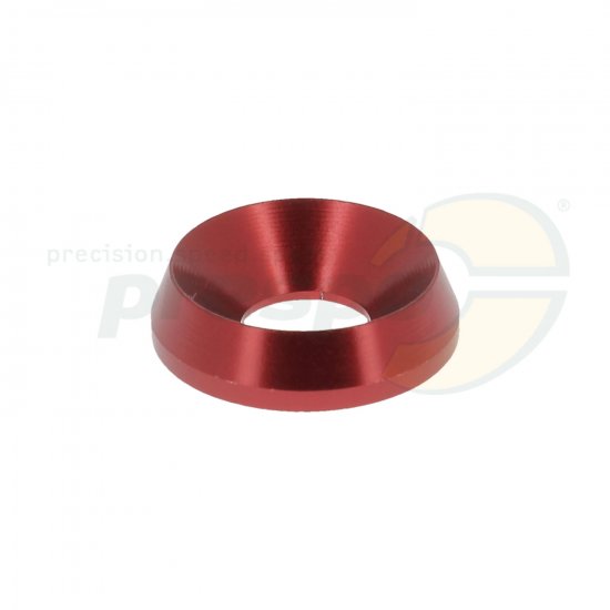 Bild 1 - aluminium countersunk washer for screws M8   20x8mm  colour: red anodized