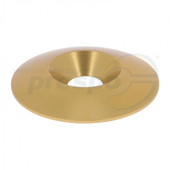Bild 1 - aluminium countersunk washer for screws M8   30x8mm  colour: gold anodized