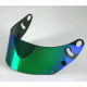 visor for  helmet ARAI      type: serie-6    green mirror effect